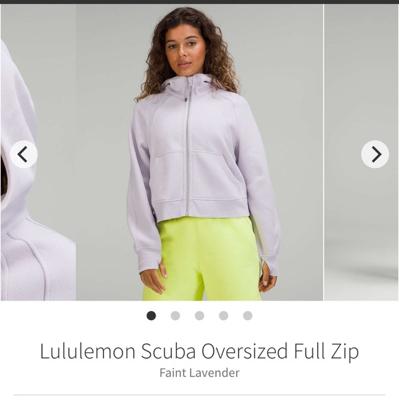 Lululemon full zip scuba xs/s faint lavender - Picture 2 of 5